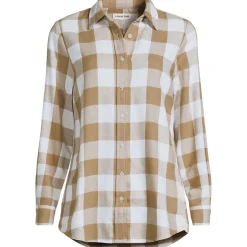 Boyfriend-Bluse aus Flanell