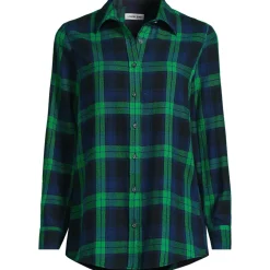 Boyfriend-Bluse aus Flanell