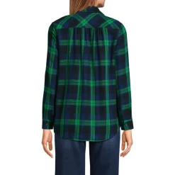 Boyfriend-Bluse aus Flanell