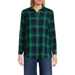 Boyfriend-Bluse aus Flanell