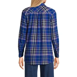 Boyfriend-Bluse aus Flanell