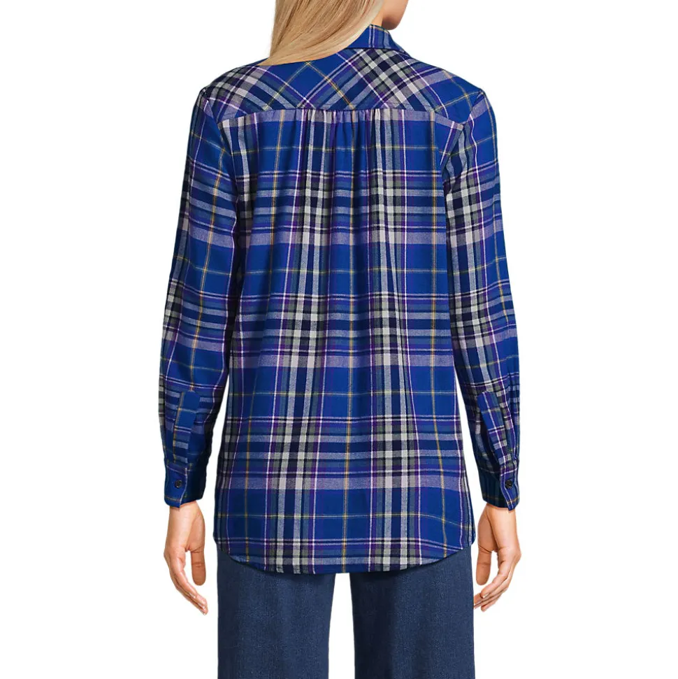 Boyfriend-Bluse aus Flanell
