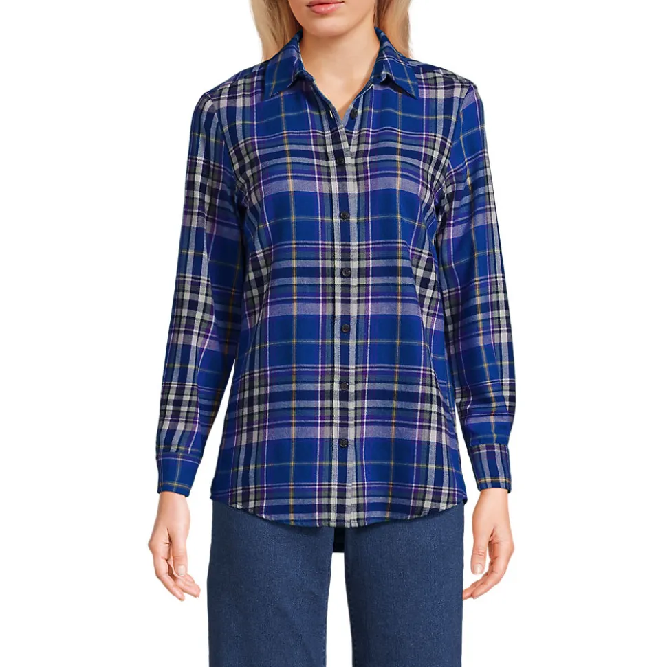 Boyfriend-Bluse aus Flanell