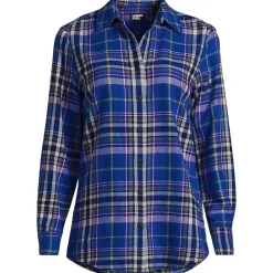 Boyfriend-Bluse aus Flanell