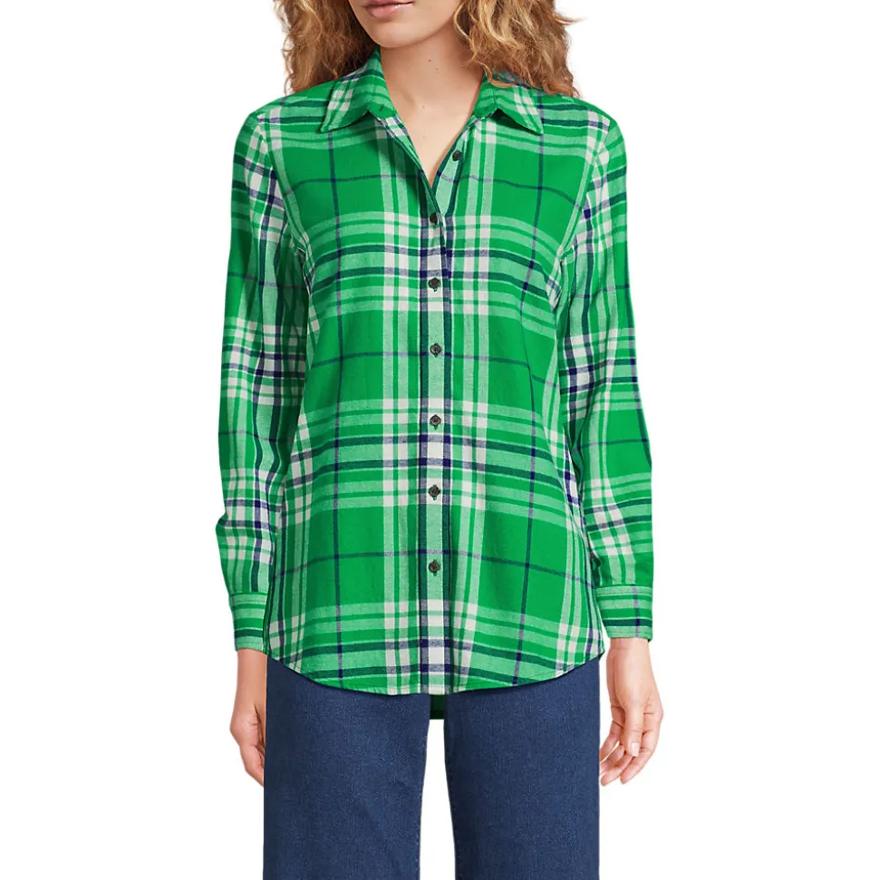 Boyfriend-Bluse aus Flanell