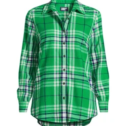 Boyfriend-Bluse aus Flanell
