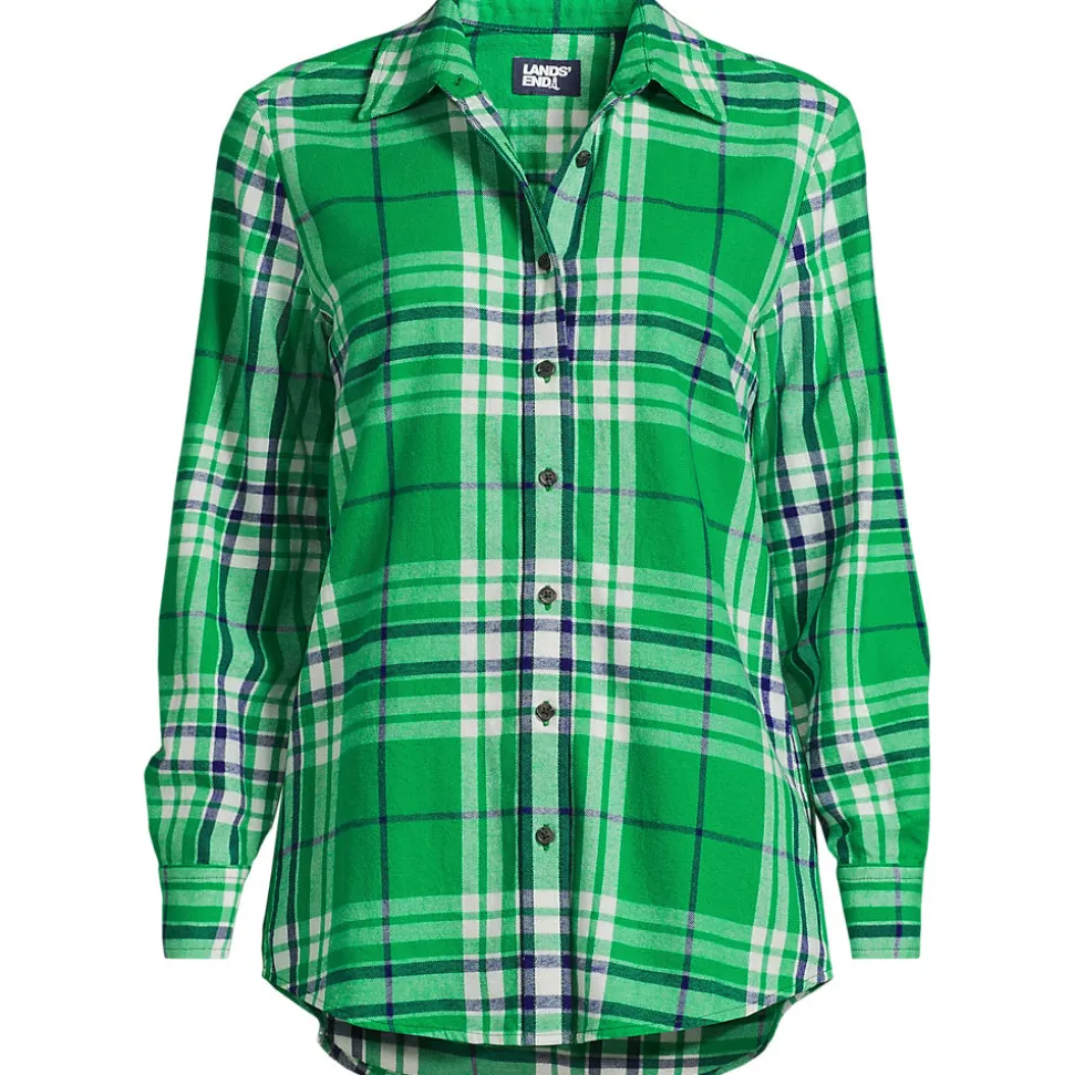 Boyfriend-Bluse aus Flanell