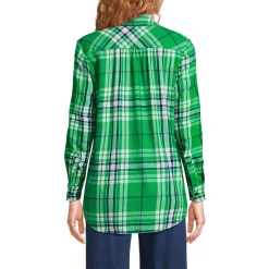Boyfriend-Bluse aus Flanell