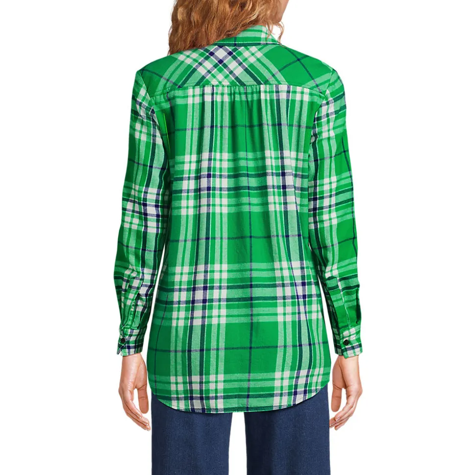 Boyfriend-Bluse aus Flanell
