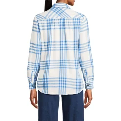 Boyfriend-Bluse aus Flanell