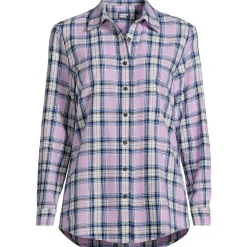 Boyfriend-Bluse aus Flanell
