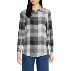 Boyfriend-Bluse aus Flanell