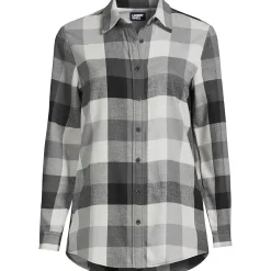 Boyfriend-Bluse aus Flanell