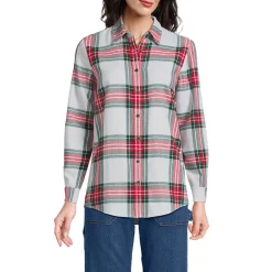 Boyfriend-Bluse aus Flanell