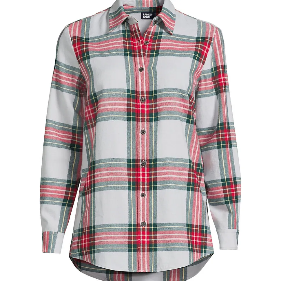 Boyfriend-Bluse aus Flanell