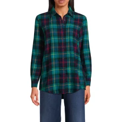 Boyfriend-Bluse aus Flanell