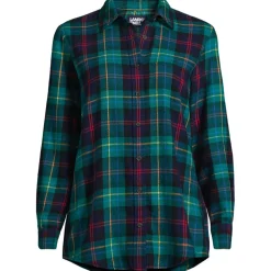 Boyfriend-Bluse aus Flanell