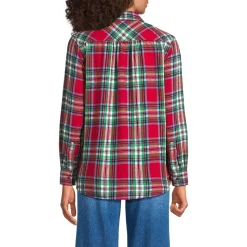 Boyfriend-Bluse aus Flanell
