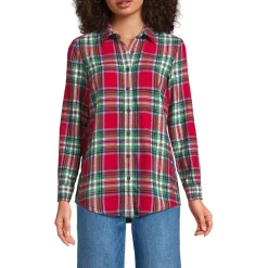 Boyfriend-Bluse aus Flanell