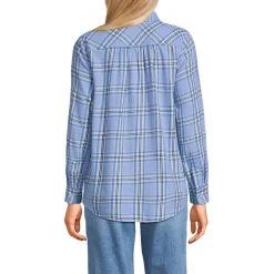 Boyfriend-Bluse aus Flanell