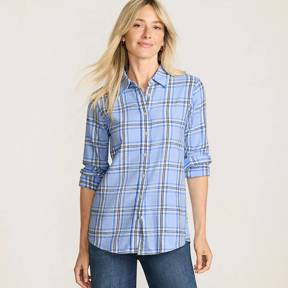 Boyfriend-Bluse aus Flanell
