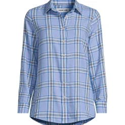 Boyfriend-Bluse aus Flanell