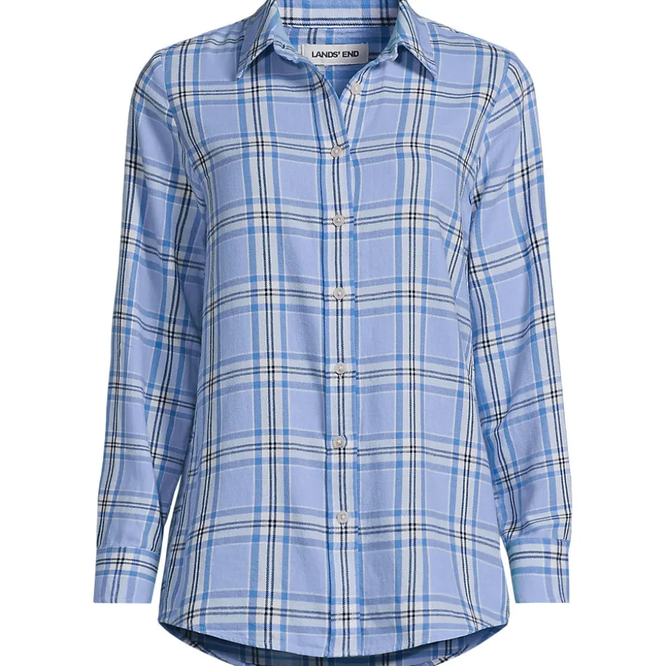 Boyfriend-Bluse aus Flanell