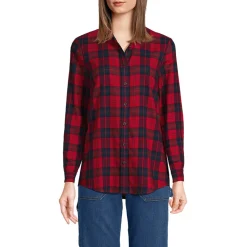 Boyfriend-Bluse aus Flanell