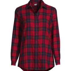 Boyfriend-Bluse aus Flanell