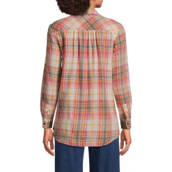 Boyfriend-Bluse aus Flanell