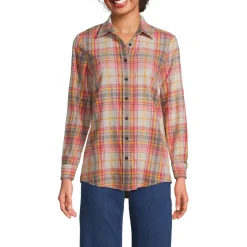Boyfriend-Bluse aus Flanell