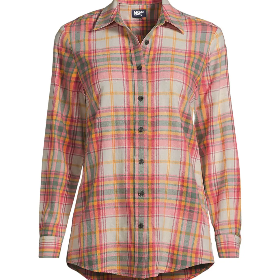 Boyfriend-Bluse aus Flanell