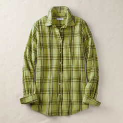 Boyfriend-Bluse aus Flanell