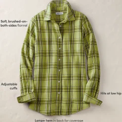 Boyfriend-Bluse aus Flanell