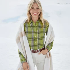 Boyfriend-Bluse aus Flanell