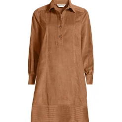 Breitcord-Hemdkleid für Damen