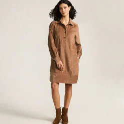 Breitcord-Hemdkleid für Damen