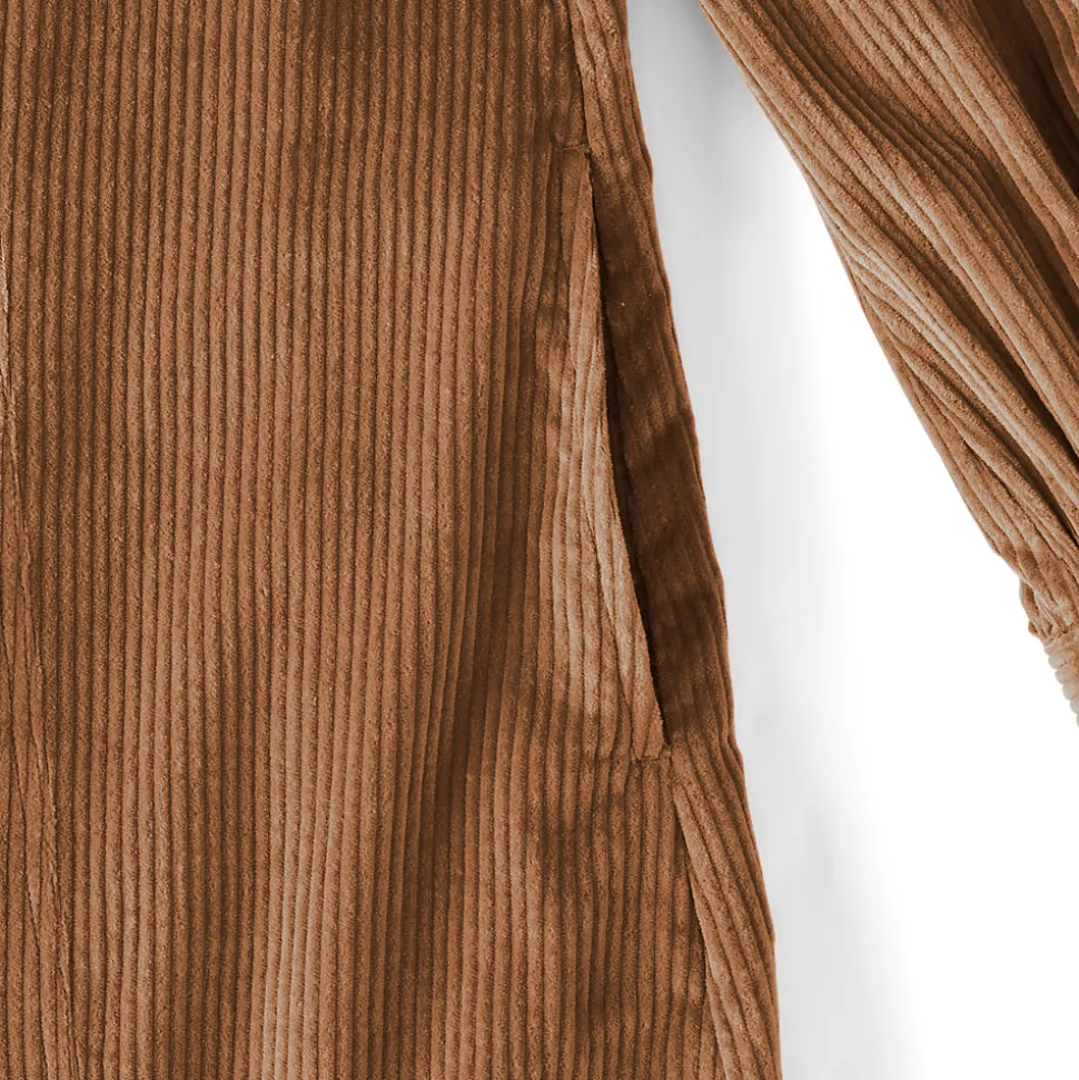 Breitcord-Hemdkleid für Damen