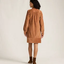 Breitcord-Hemdkleid für Damen