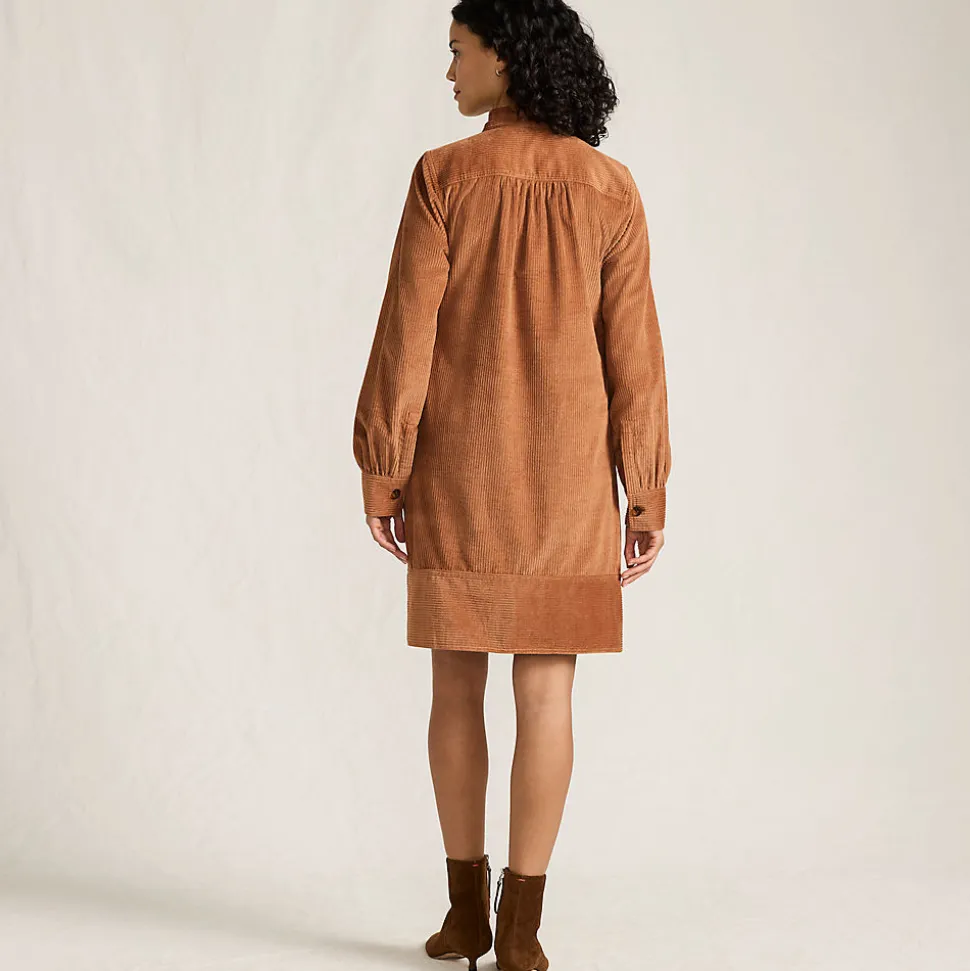 Breitcord-Hemdkleid für Damen