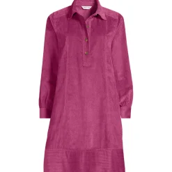 Breitcord-Hemdkleid für Damen