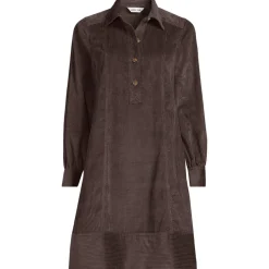 Breitcord-Hemdkleid für Damen