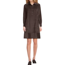 Breitcord-Hemdkleid für Damen
