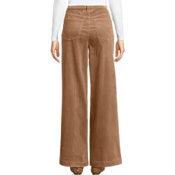 Breitcord-Hose High Waist mit weitem Bein für Damen