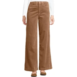 Breitcord-Hose High Waist mit weitem Bein für Damen