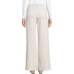 Breitcord-Hose High Waist mit weitem Bein für Damen