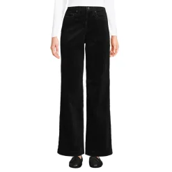 Breitcord-Hose High Waist mit weitem Bein für Damen
