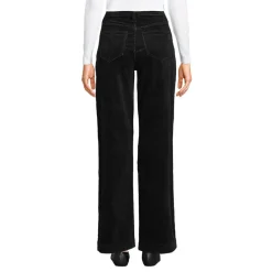 Breitcord-Hose High Waist mit weitem Bein für Damen