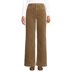 Breitcord-Hose High Waist mit weitem Bein für Damen