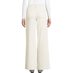 Breitcord-Hose High Waist mit weitem Bein für Damen